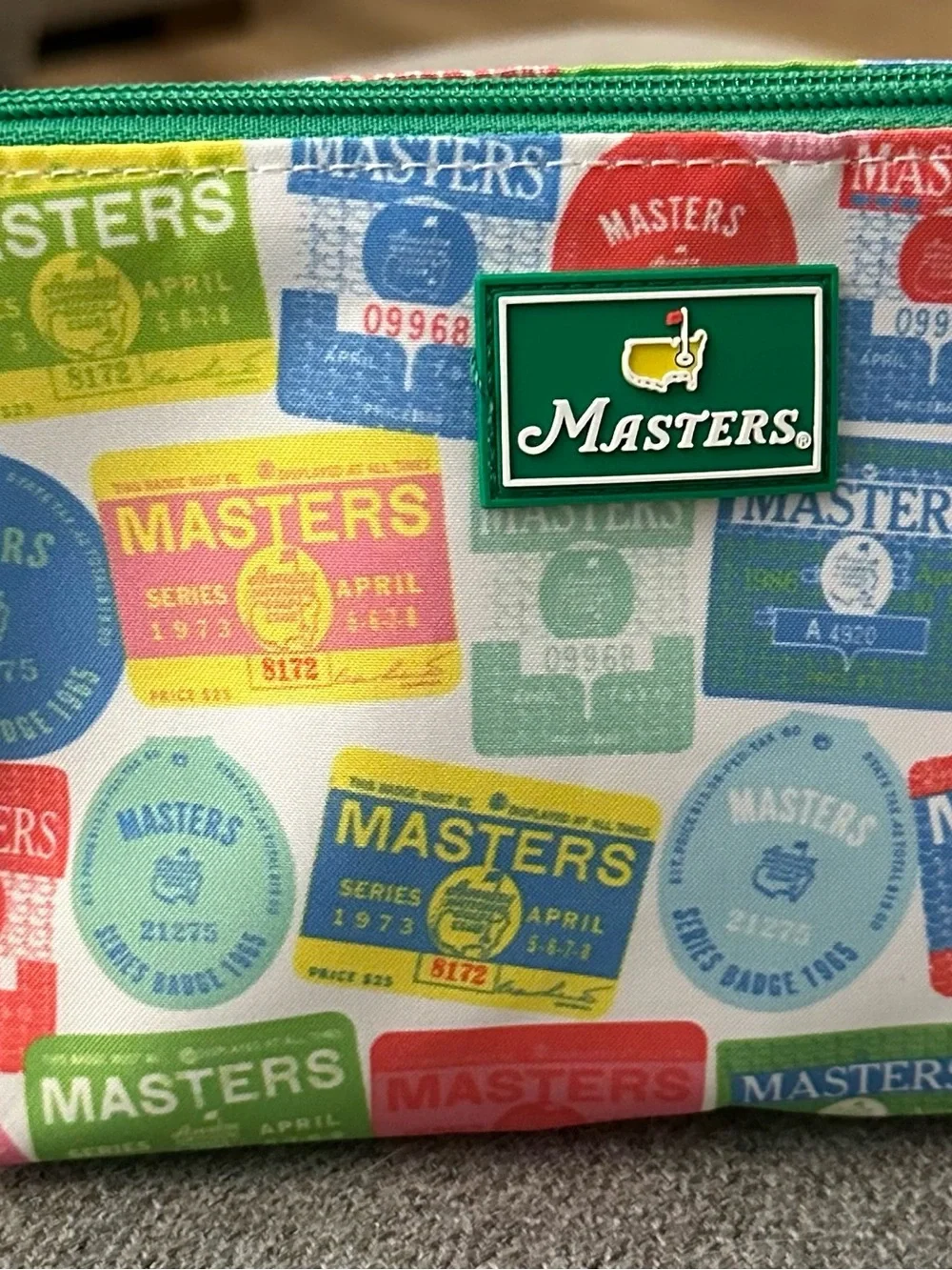 NWT - 2026 Masters Multicolor Logo Patch Toiletry Pouch